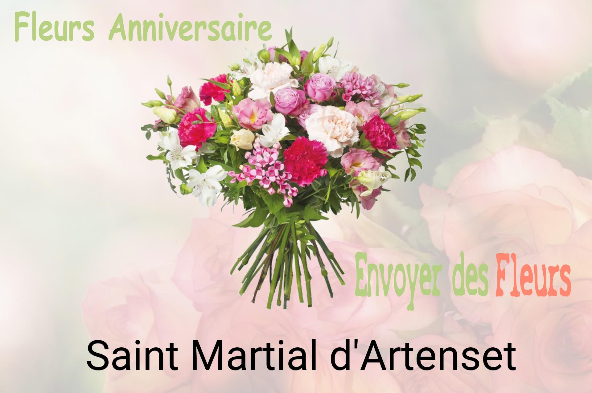 Bouquet de fleurs d’anniversaire livré à Saint-Martial-d'Artenset