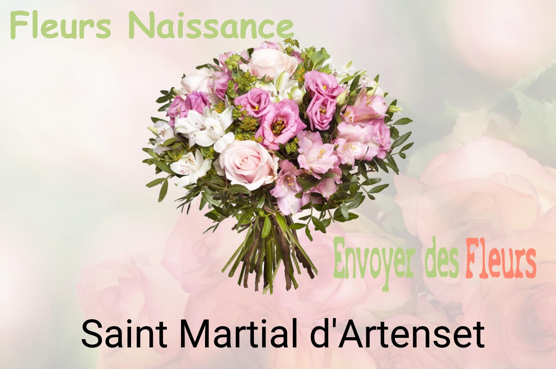 Bouquet de fleurs de naissance livré à Saint-Martial-d'Artenset